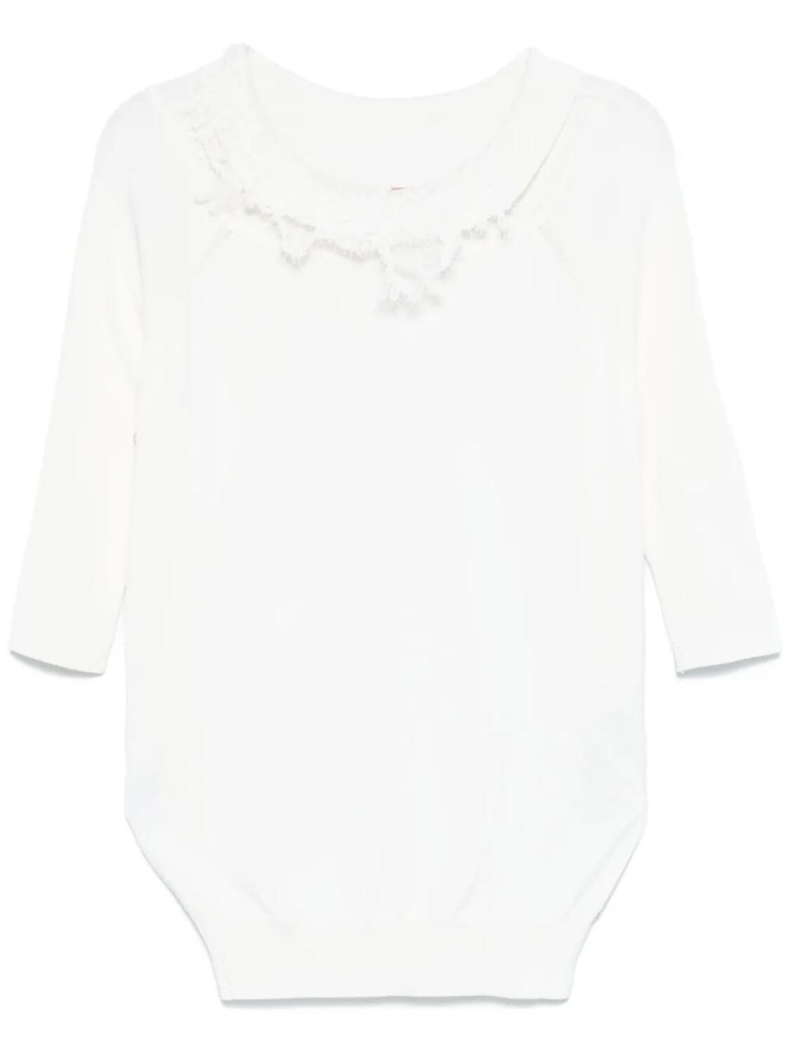 

Ermanno Scervino свитер с вышивкой, белый