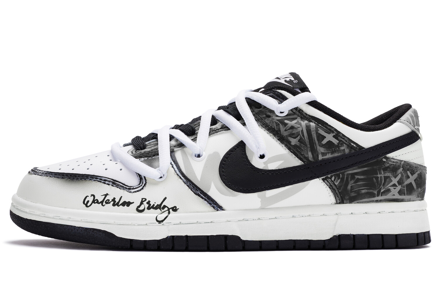 

Кроссовки Nike Dunk Skateboard Shoes Men Low-Top Black White