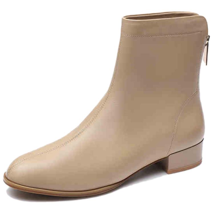 Ботильоны женские 3 см LE SAUNDA, Dark Beige