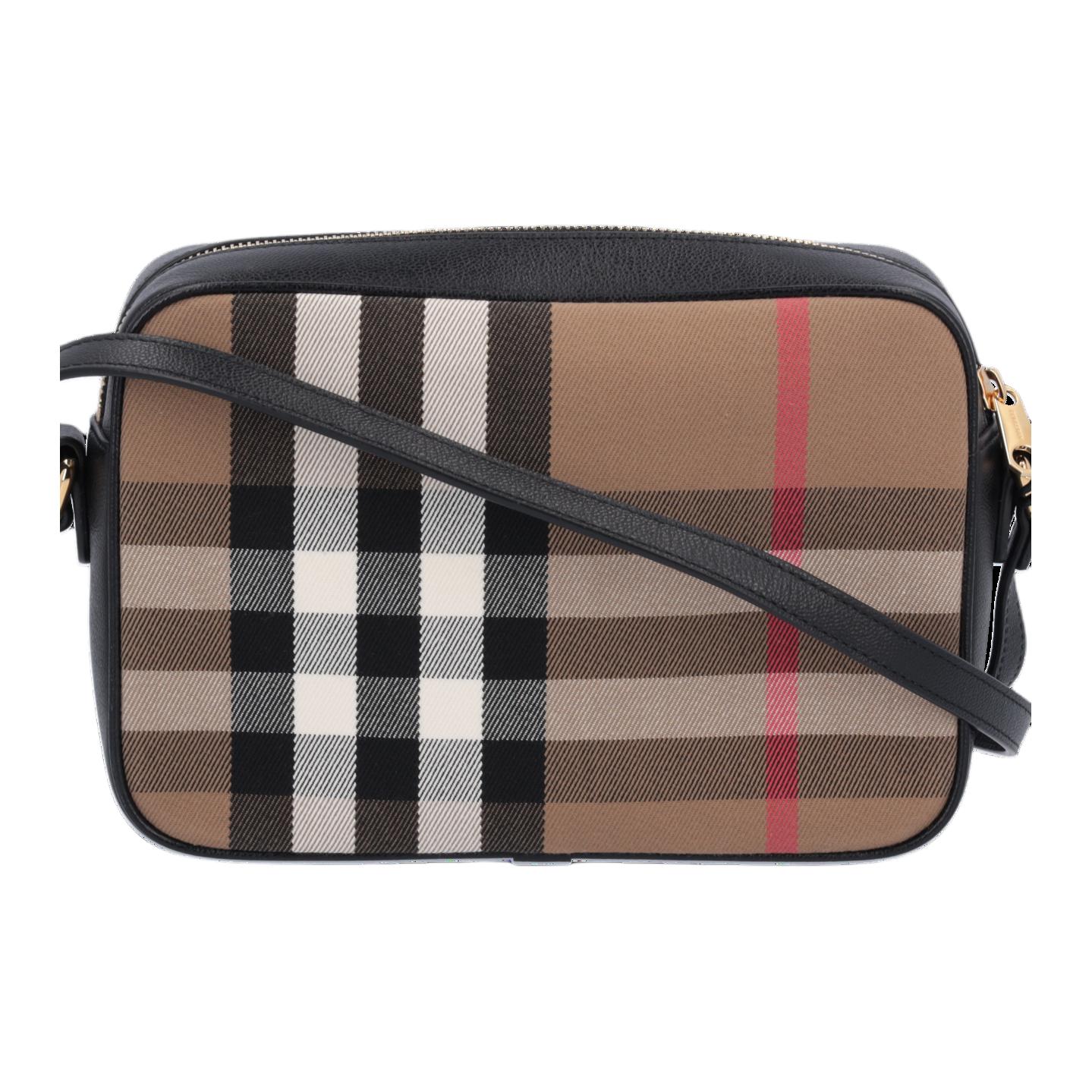 

Burberry Хлопковая сумка через плечо большая женская разноцветная