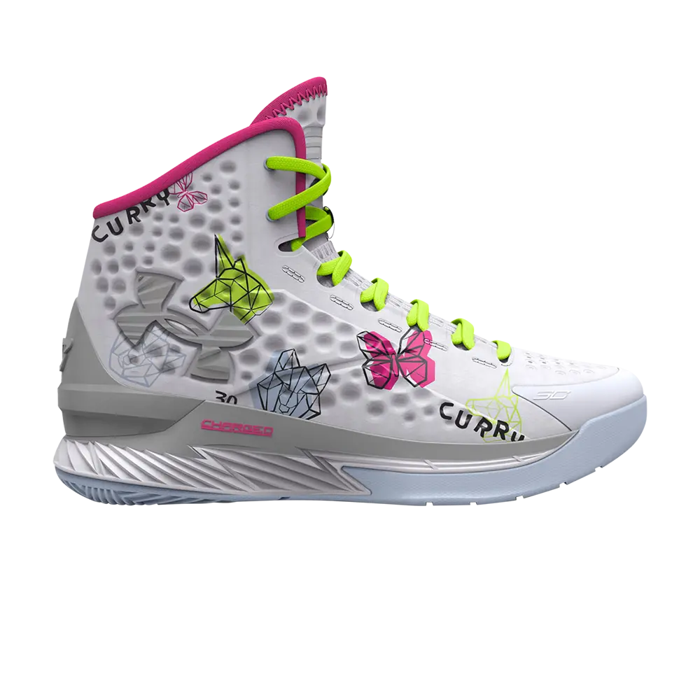 

Кроссовки Curry 1 GS Under Armour, белый