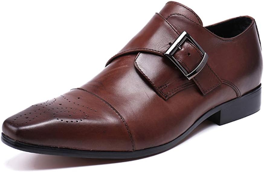 

Мужские монашеские туфли, туфли для банкета и свадьбы с пряжкой, деловые кожаные туфли из коровьей кожи, черные - 45/UK 10.5/US 11 Monk