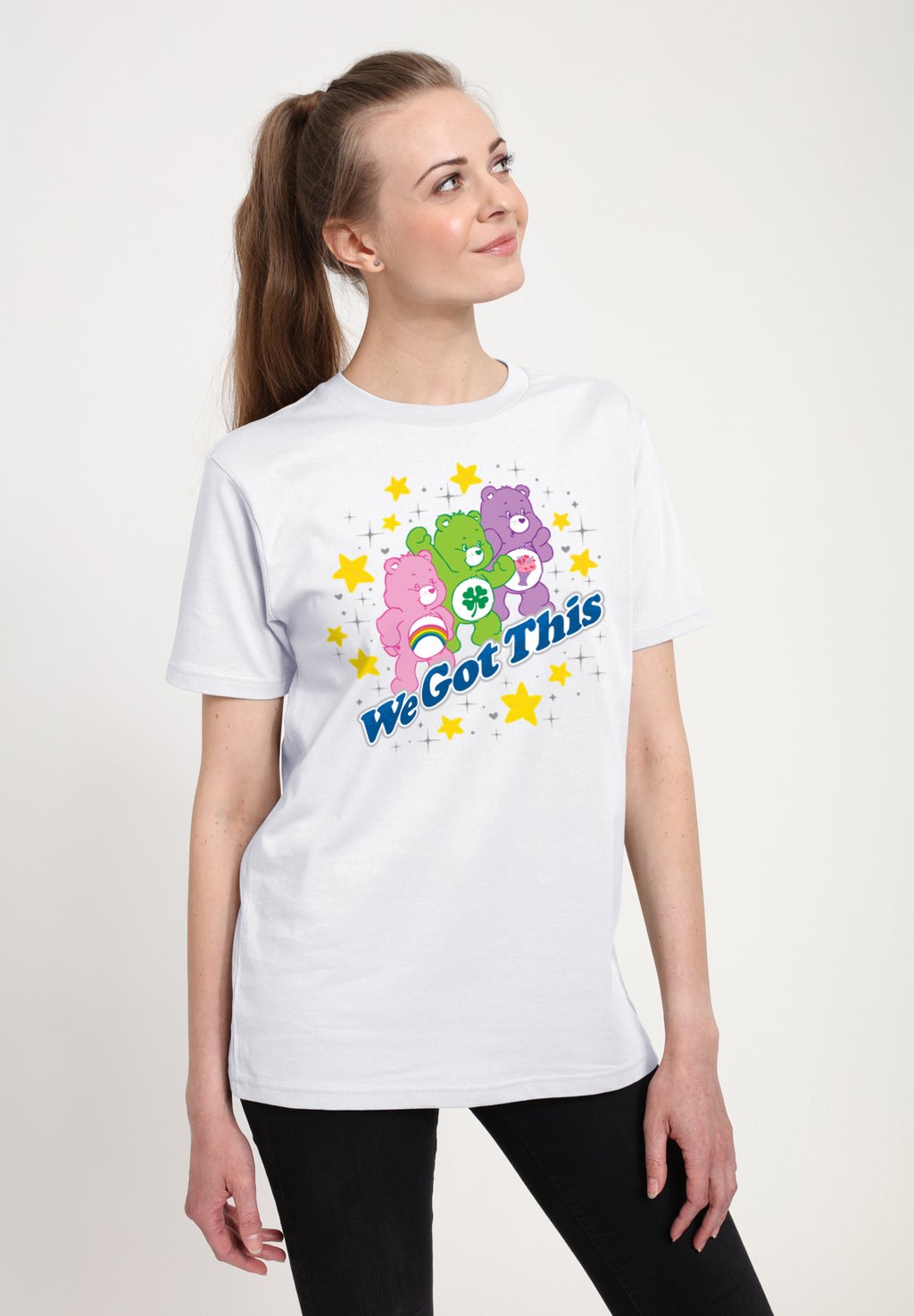 

Футболка с принтом CARE BEARS SHARE BEAR WE GOT THIS Henry Tiger, белый