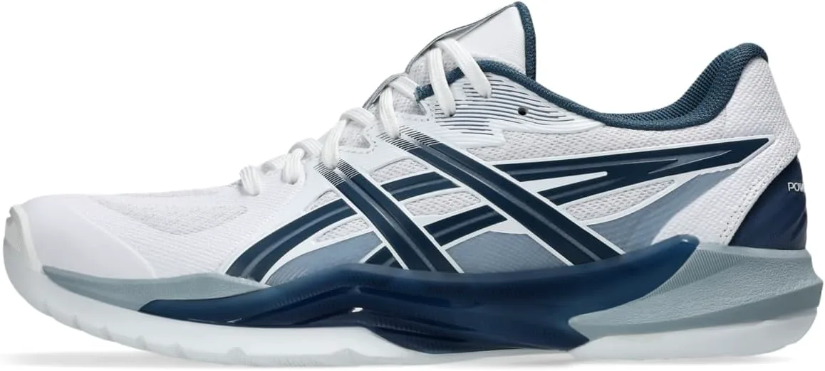 Мужские гандбольные кроссовки Asics POWERBREAK FlyteFoam, белый/индиго — фото 2
