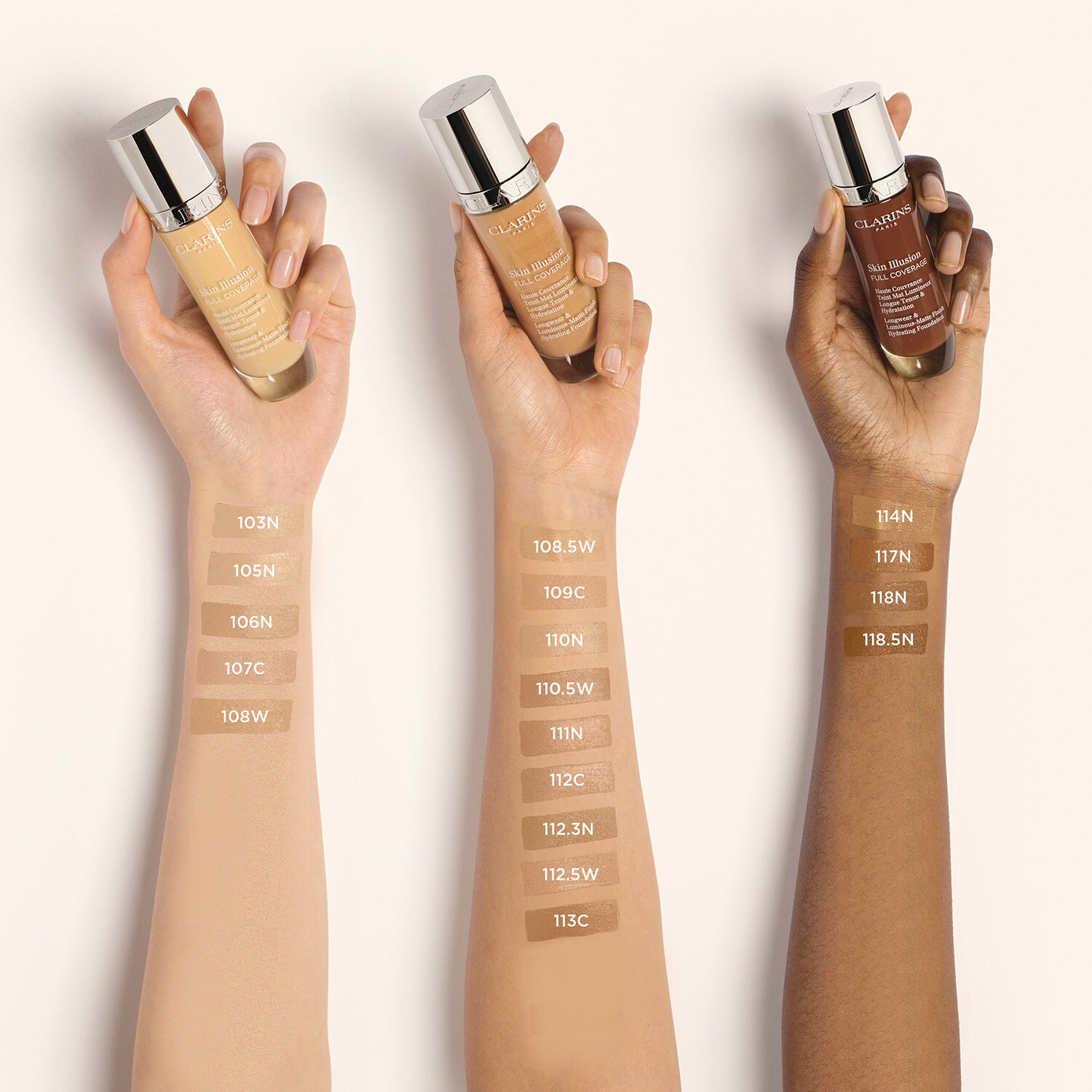 Тональная основа Skin Illusion FULL COVERAGE Clarins, 114N (30 ml) — фото 3