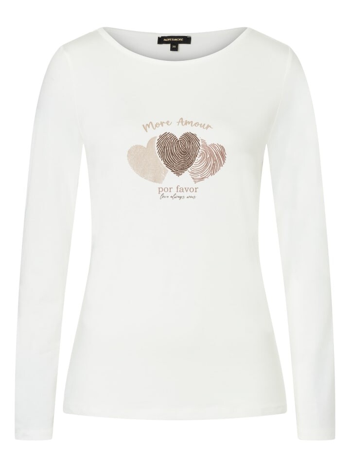 

Футболка More & More Herzprintshirt, экрю