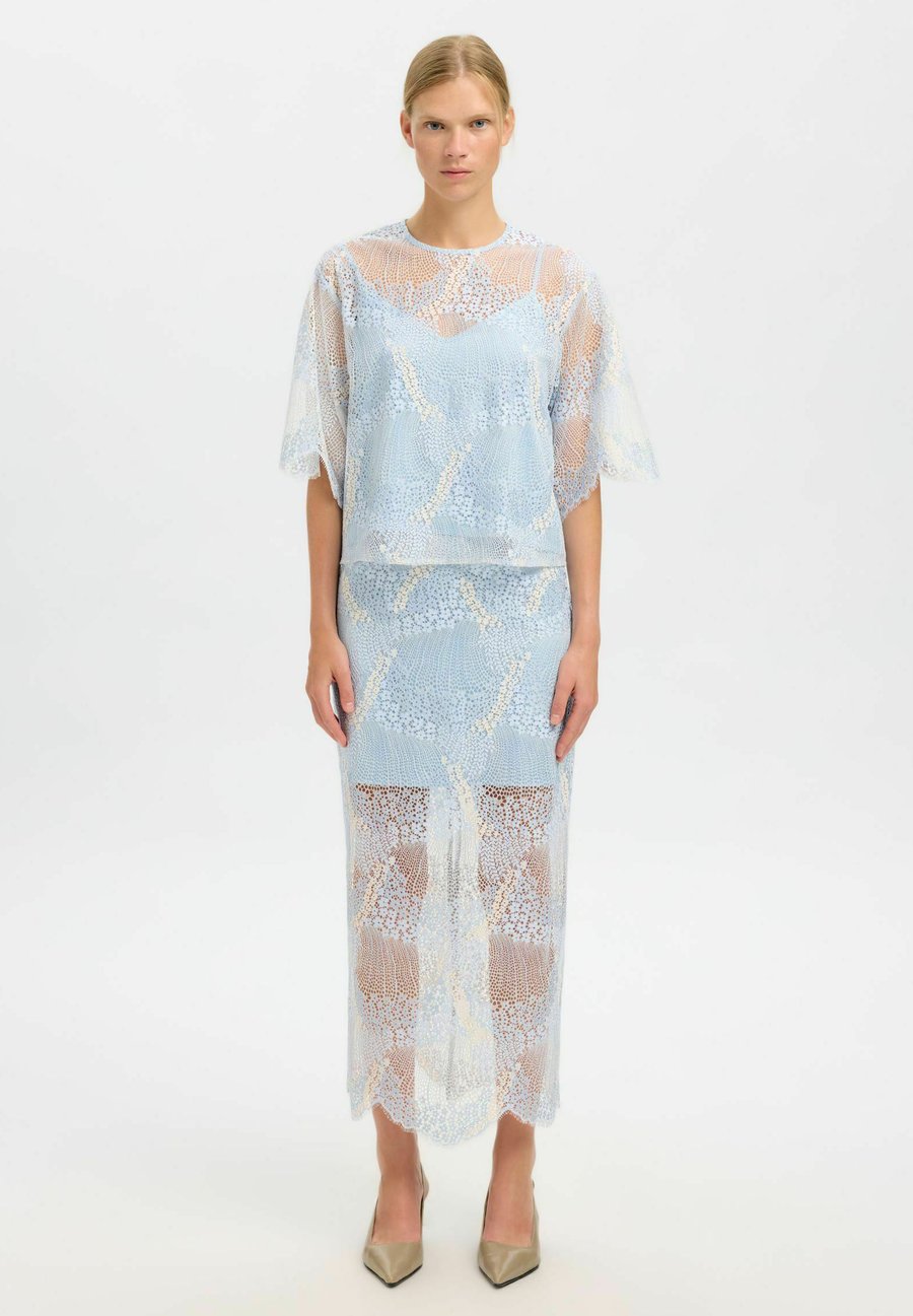 

Юбка Selected Femme Pencil skirt, Cashmere Blue/Light Blue