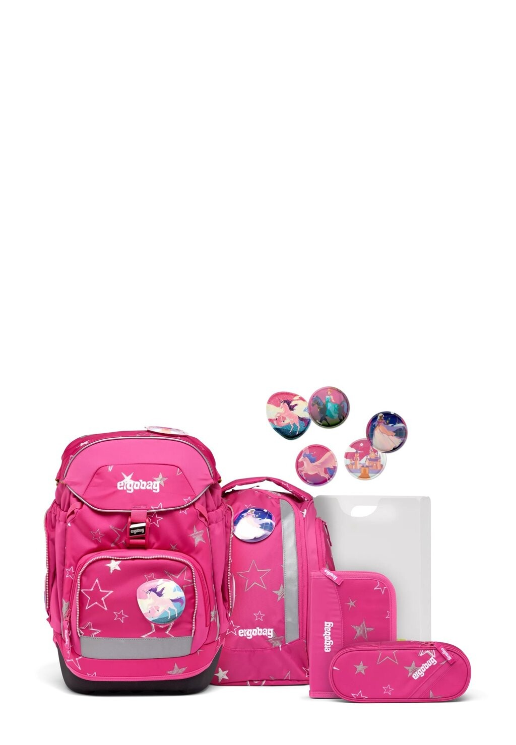

Комплект школьных сумок LUMI-EDITION Ergobag, цвет pink