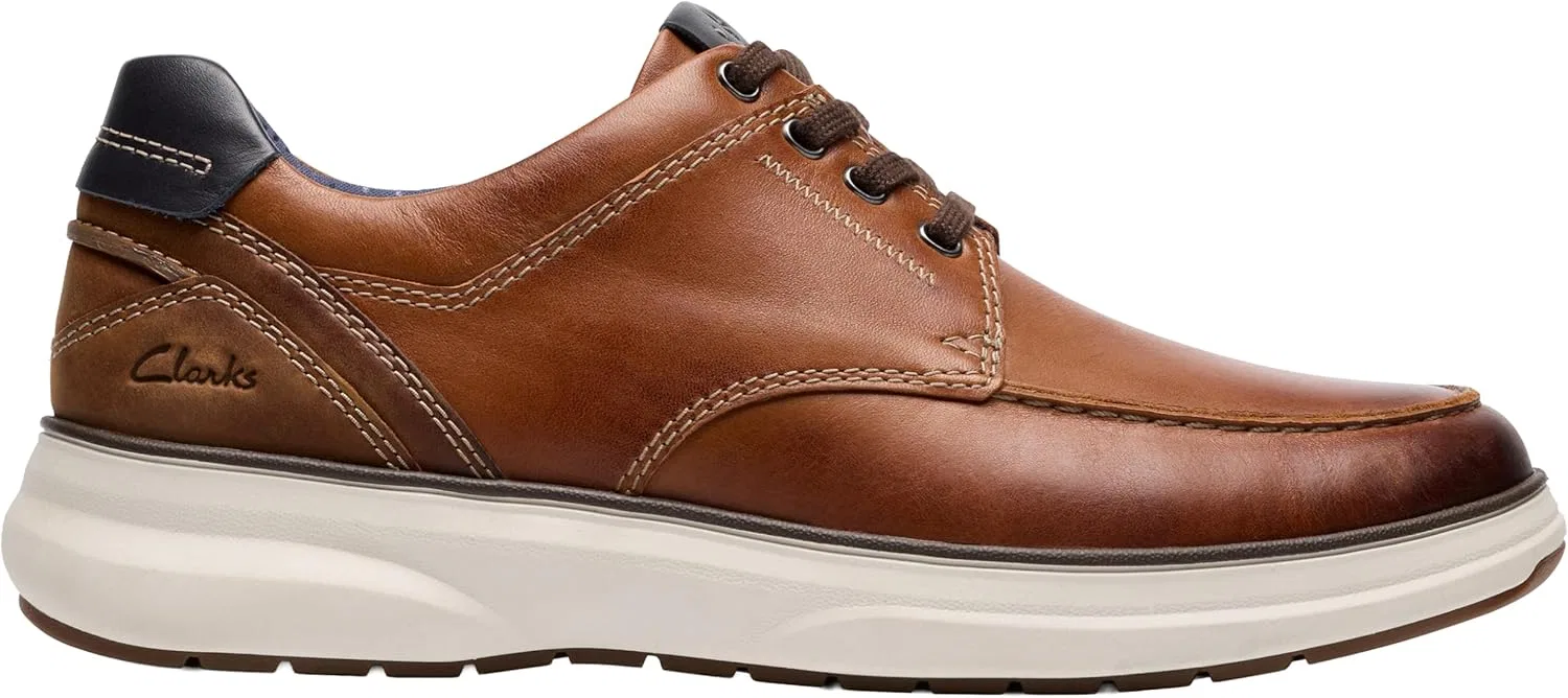 Туфли Clarks Herren Mullan Moc-, Dark Tan Lea