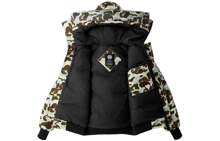 A BATHING APE X X Concepts Chilliwack Jacket Canada Goose, Камуфляж "Снежные горы" — фото 3