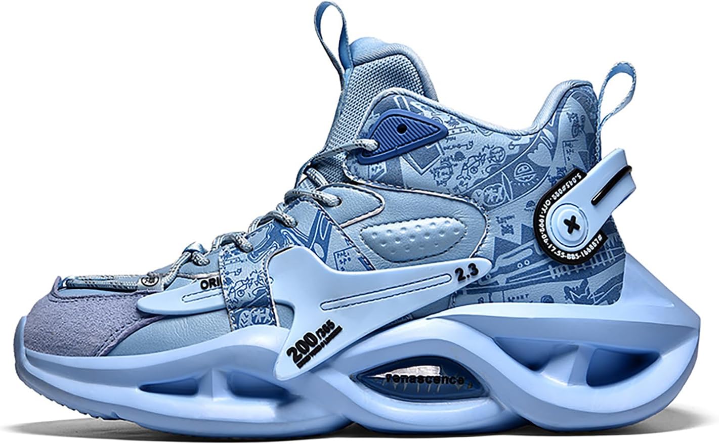 

Мужские массивные кроссовки Niepce Inc Streetwear с дизайном, синий