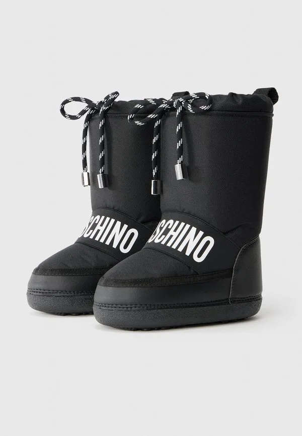 Зимние ботинки Moschino, Black/White — фото 2