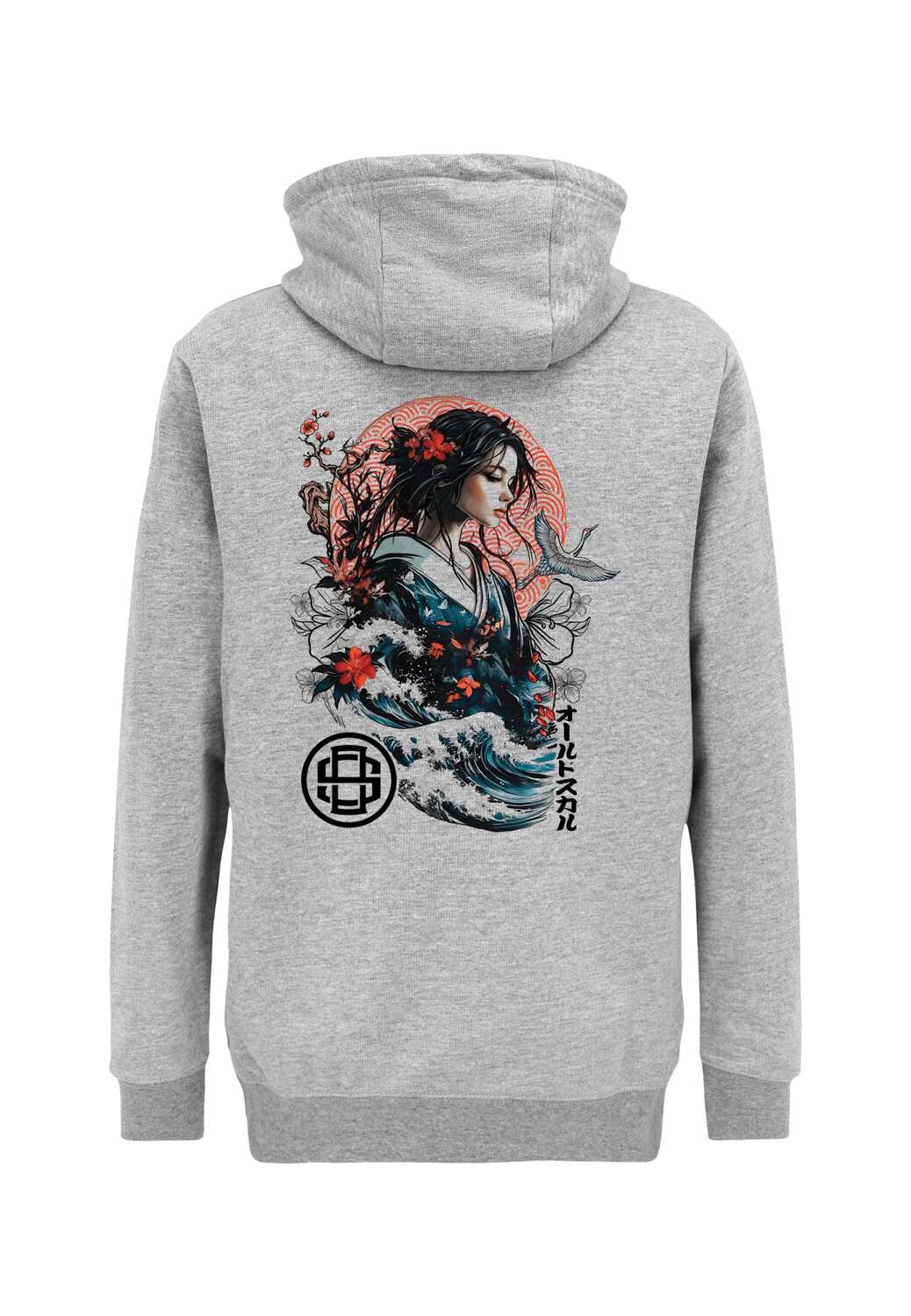 

Oldskull Толстовка 'Asian Blossom Queen Logo' в сером цвете