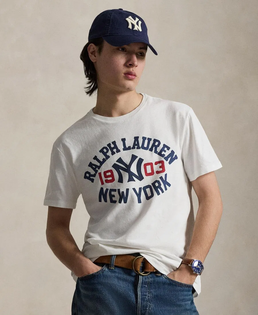Мужская футболка с логотипом Polo Ralph Lauren, Deckwash White