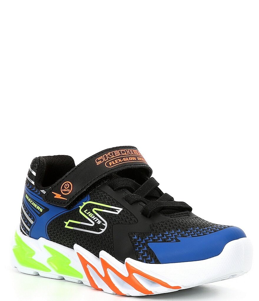 

Кроссовки Skechers Boys' S Lights Flex-Glow Bolt с подсветкой (Молодежь), черный