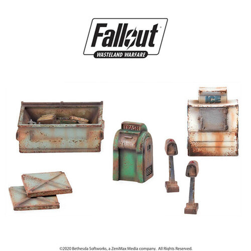 

Фигурки Fallout: Wasteland Warfare Terrain Expansion Boston Street Scatter