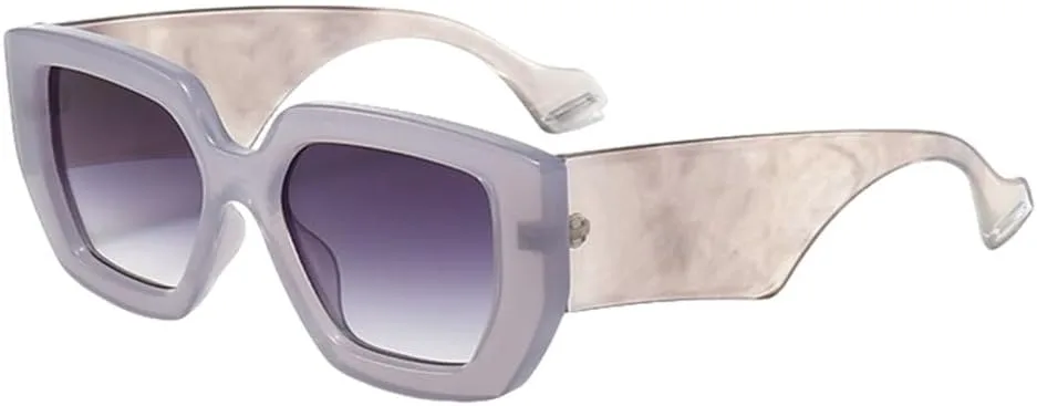 

Солнцезащитные очки в крупной оправе для мужчин и женщин, модные, с широкими дужками, роскошные, белые, черные, солнцезащитные очки UV400 TYUVIVO, Gray Gray