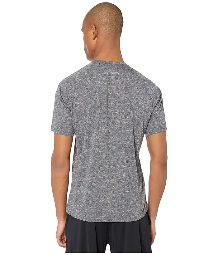 Футболка для плавания Nike Swim Heather Short Sleeve Hydroguard, Black — фото 3