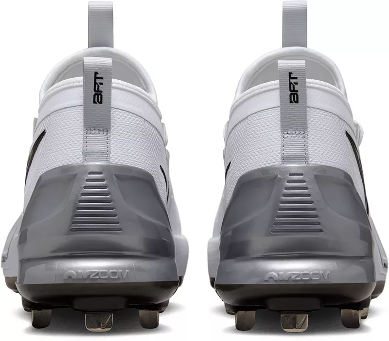 Мужские металлические бейсбольные бутсы Nike Force Zoom Trout 9 Elite, цвет White/Metallic Silver/Black — фото 3