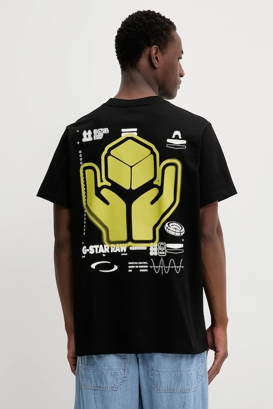 

Хлопковая футболка G-Star, черный