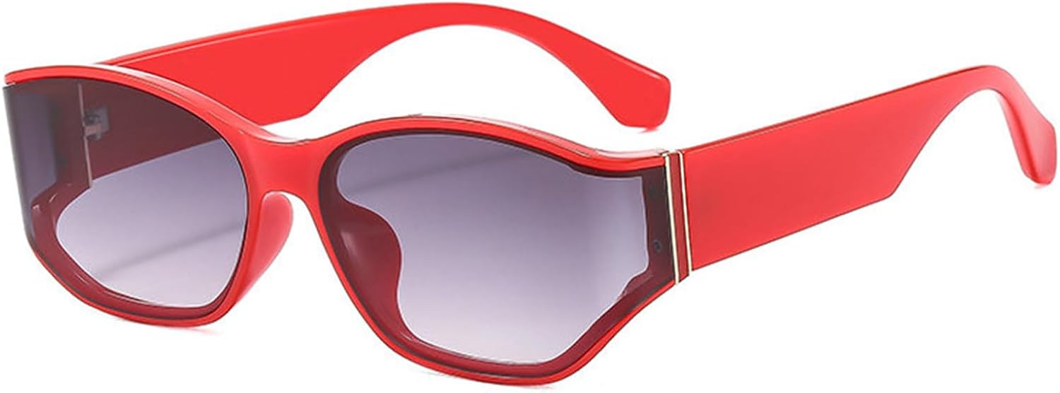 

Винтажные квадратные панк-солнцезащитные очки Helena для женщин и мужчин, модные очки в стиле Y2k, овальные, для женщин, защитные очки-щитки, солнцезащитные очки UV400 S67, C4