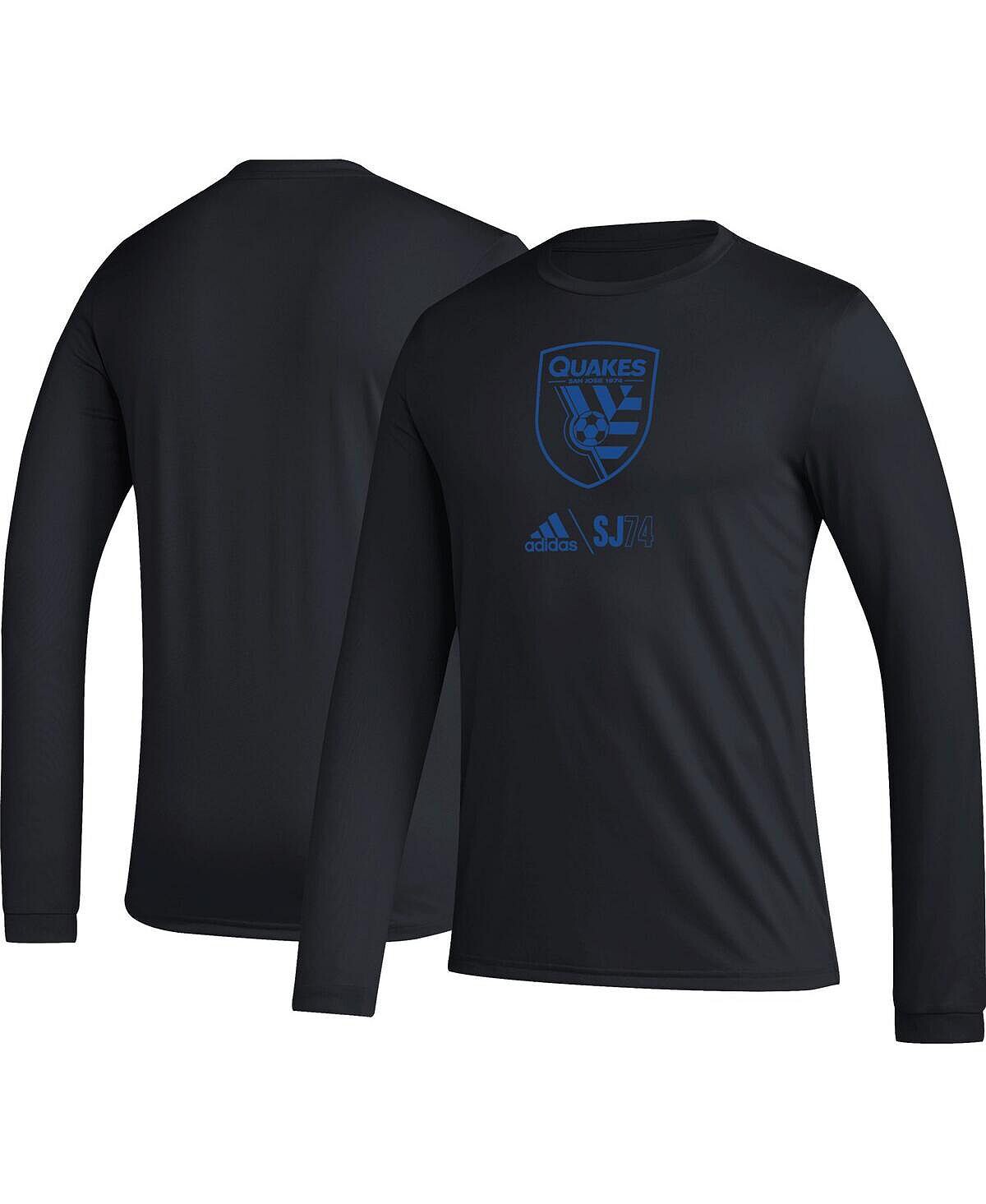 

Мужская черная футболка с длинным рукавом San Jose Earthquakes Icon adidas