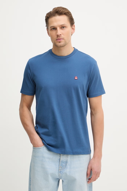 

Хлопковая футболка United Colors of Benetton, синий