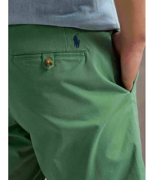 Шорты Бедфорд straight fit Polo Ralph Lauren, зеленый — фото 4