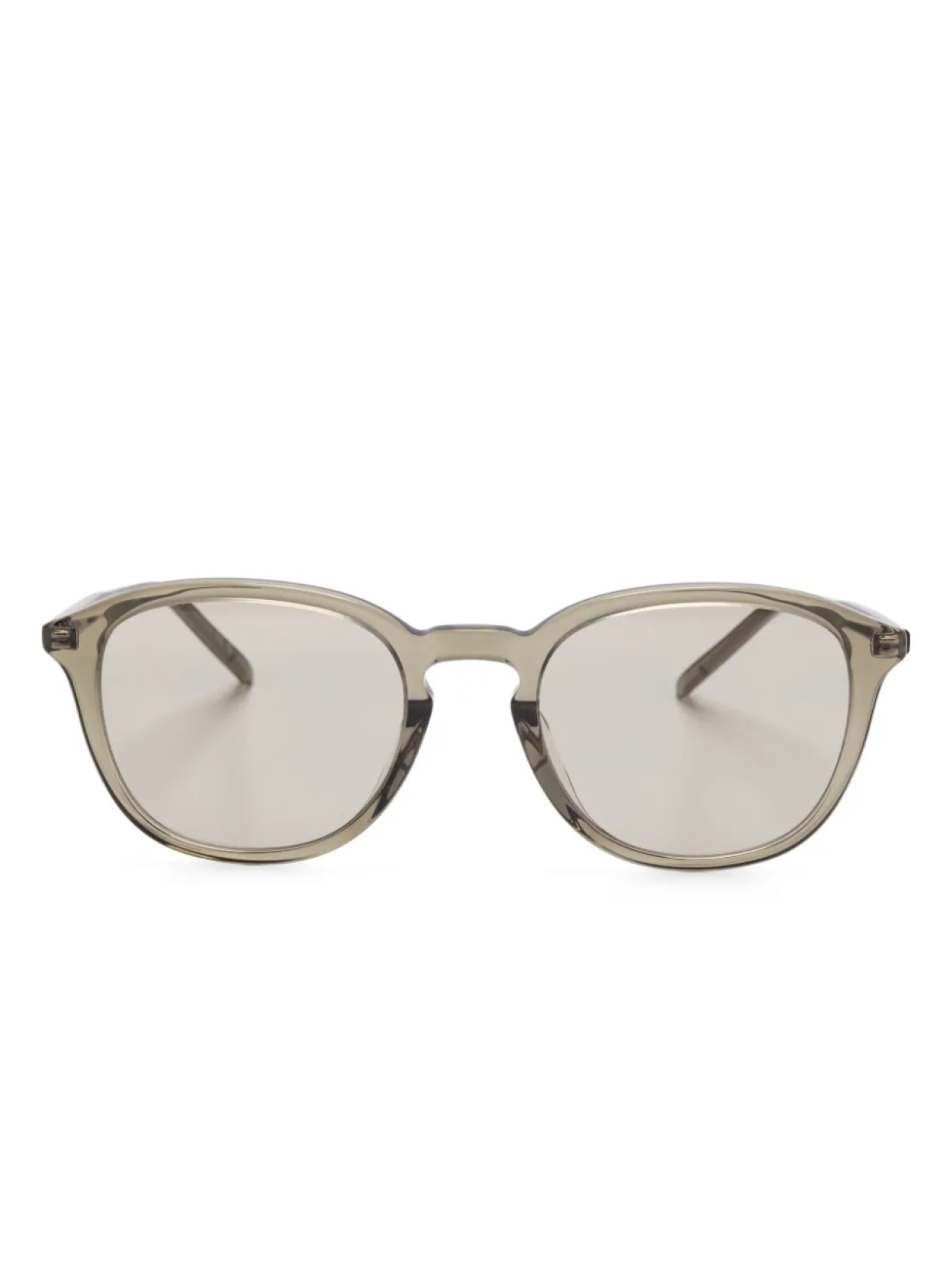 

Солнцезащитные очки в квадратной оправе Saint Laurent Eyewear, коричневый