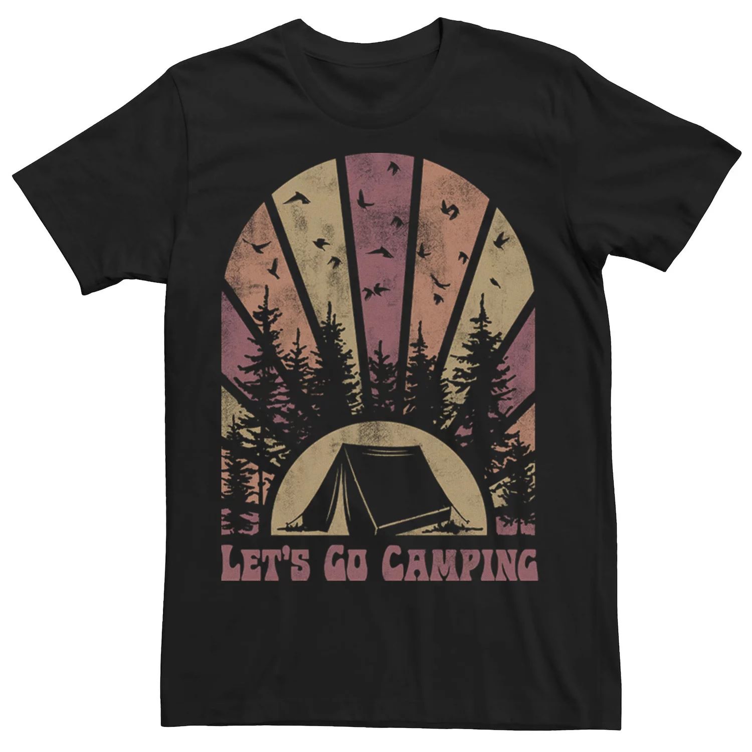 

Мужская футболка Let's Go Camping Tent Forest Silhouette Generic