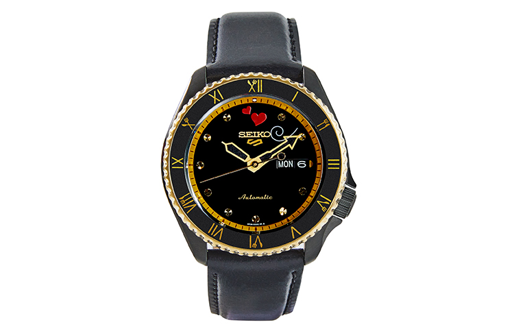

SEIKO Часы 5 Collection Mechanical Movement Leather Strap Watch Men's Watch Black Dial SRPF64K1, Black Dial SRPF64K1