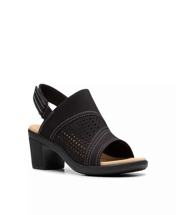Коллекция Emily2 Сандалии на блоке Mist с каблуком Clarks, черный