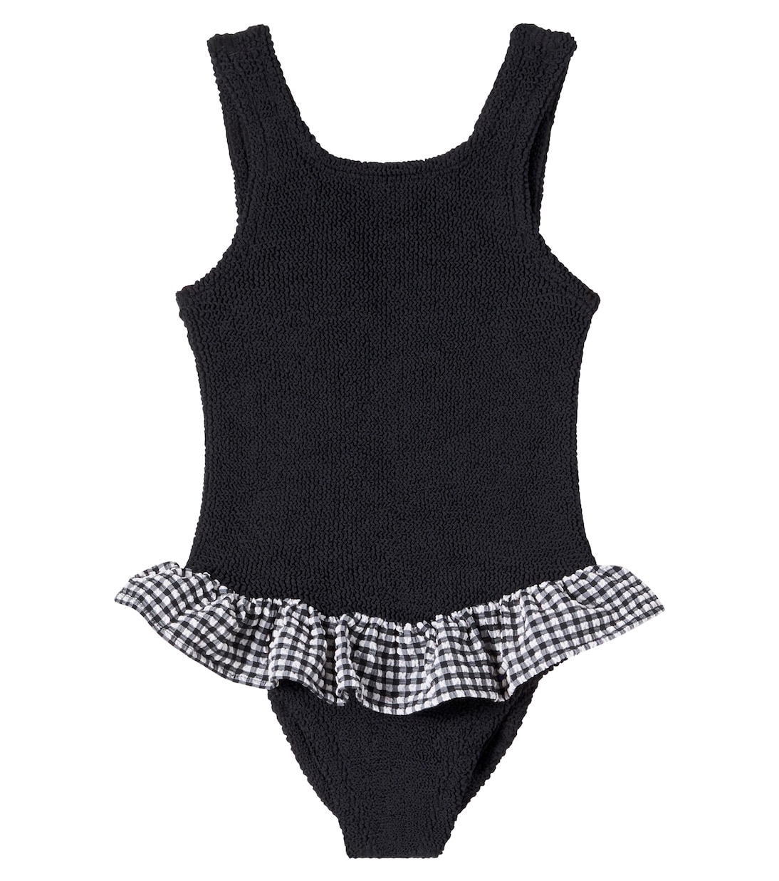 

Купальник Duo Denise в клетку Hunza G Kids, Black/Black Gingham