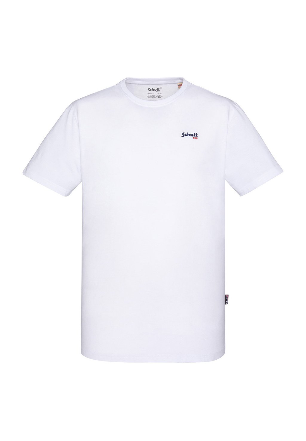

Базовая футболка CREWNECK Schott, белый