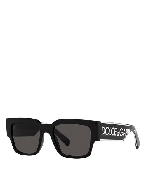 

Квадратные солнцезащитные очки, 52 мм Dolce & Gabbana, цвет Black