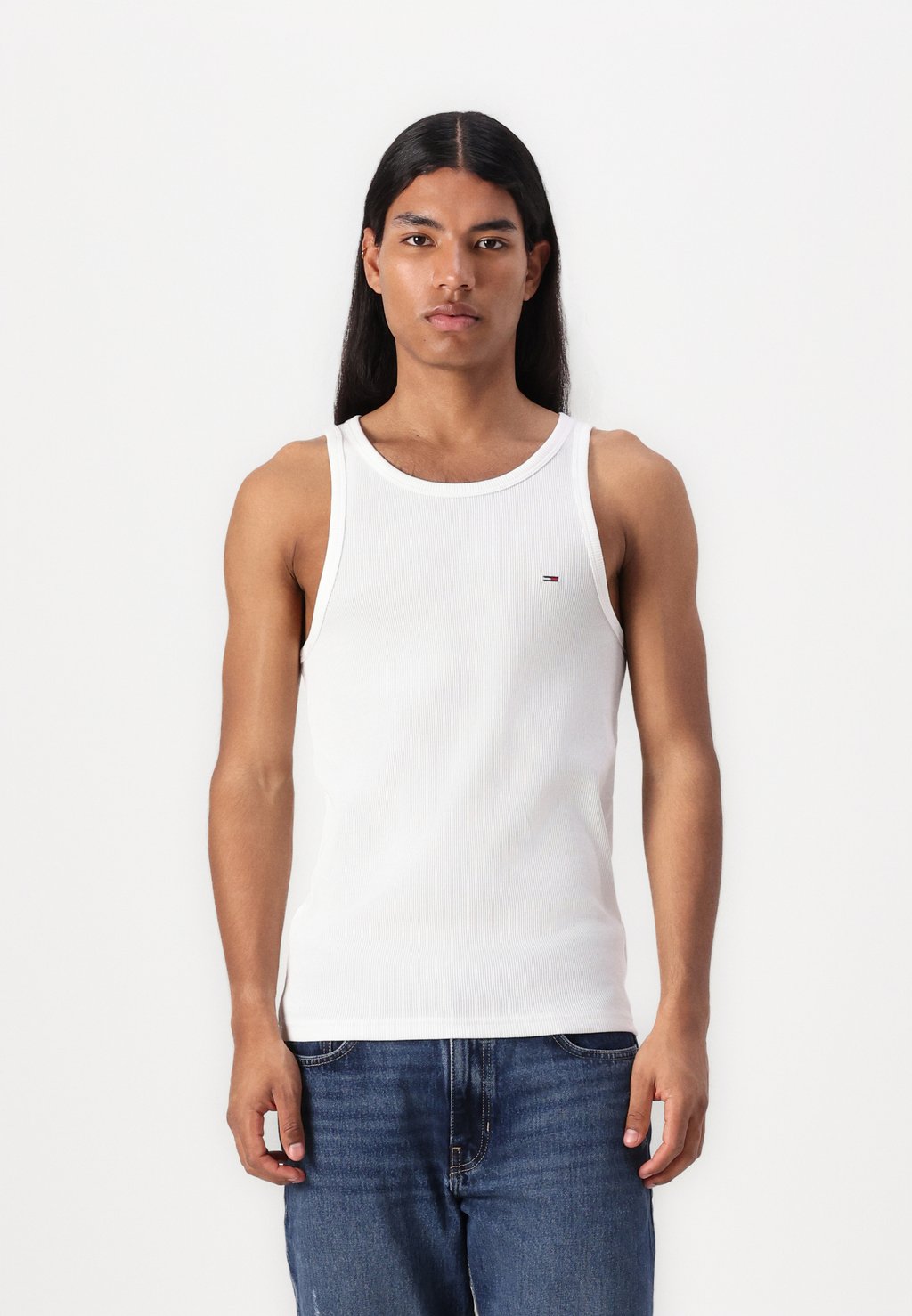 

Майка SLIM FLAG TANK Tommy Jeans, слоновая кость