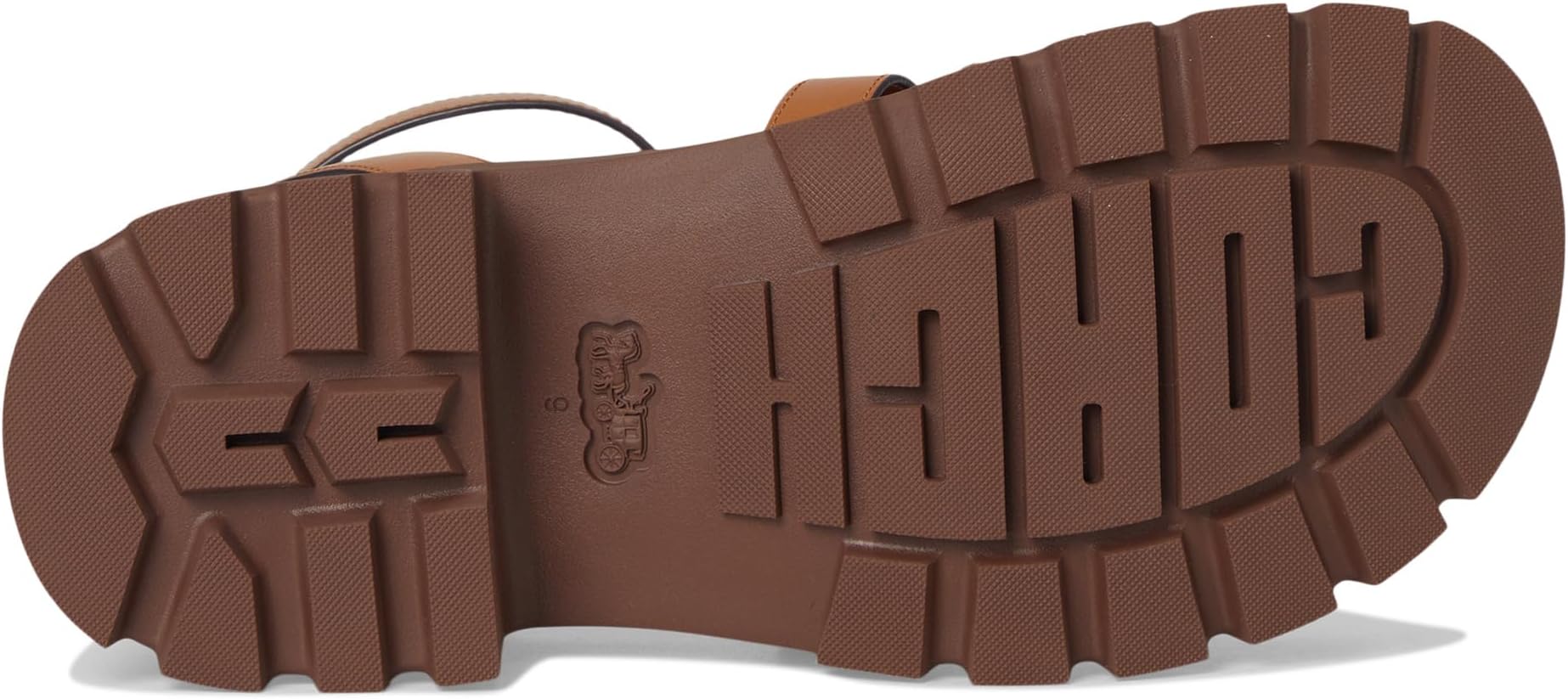 Сандалии COACH Sculpted C Platform Fisherman Sandals, цвет Cognac — фото 3