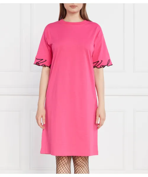 

Платье Karl Signature Slv Hem Karl Lagerfeld, розовый