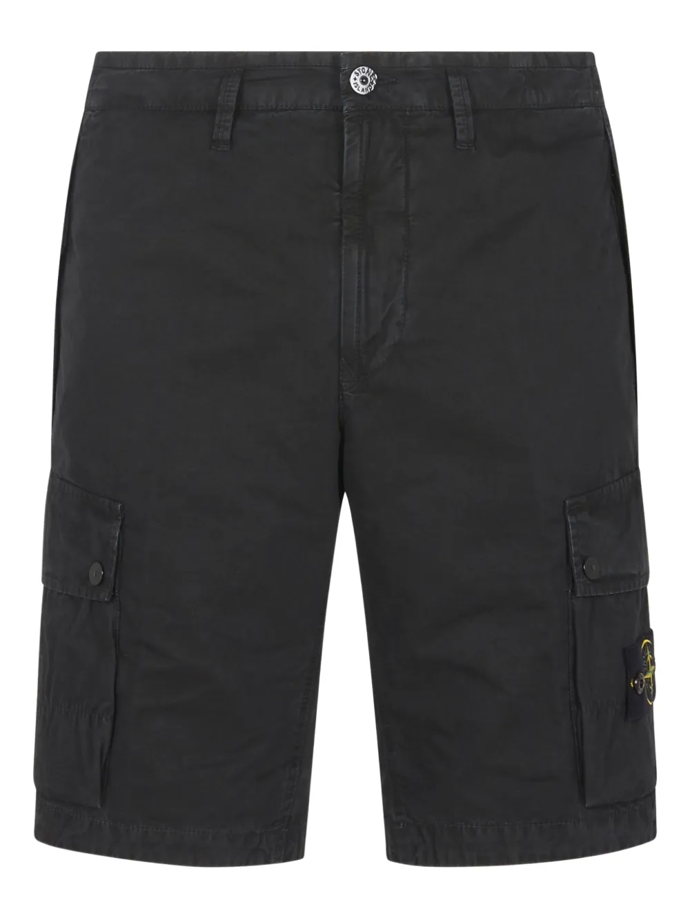 

Джинсовые шорты-бермуды Stone Island, черный