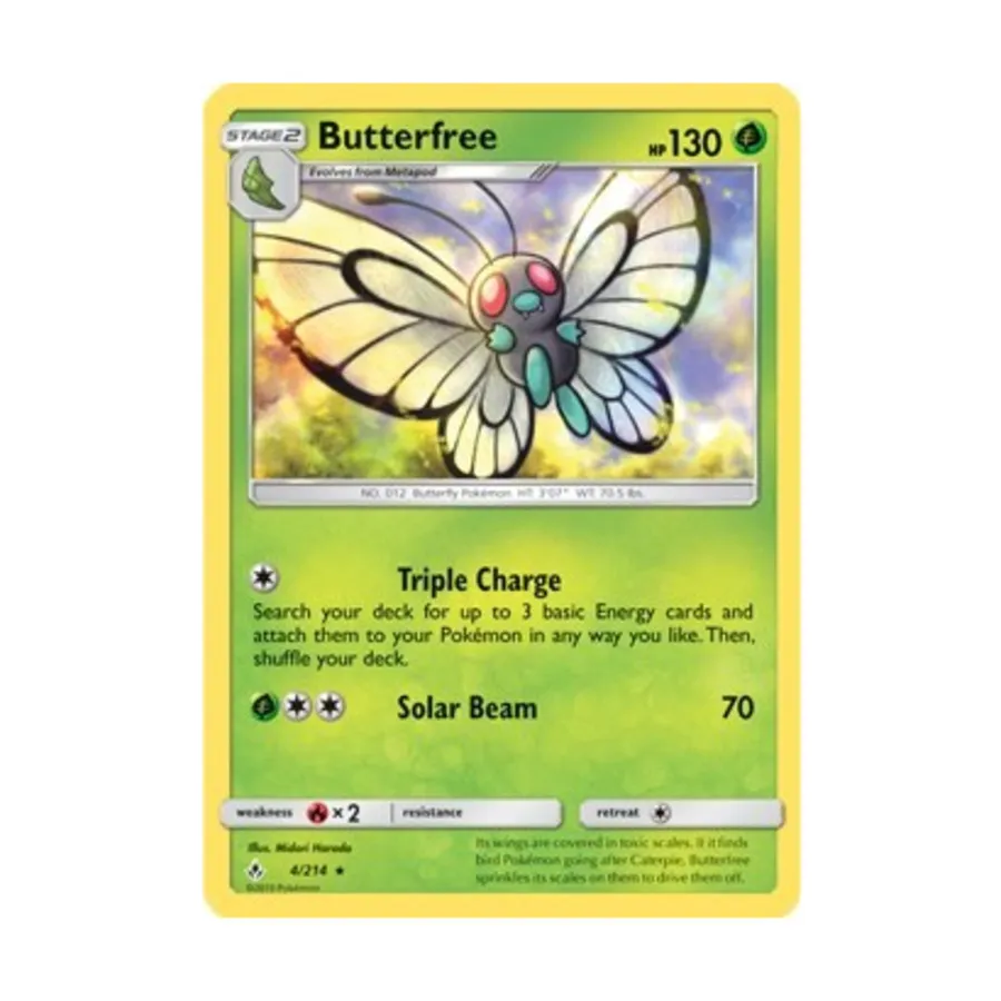 

CCG Баттерфри (R) # 4 (обратная голограмма), Pokemon - SM - Unbroken Bonds - Singles