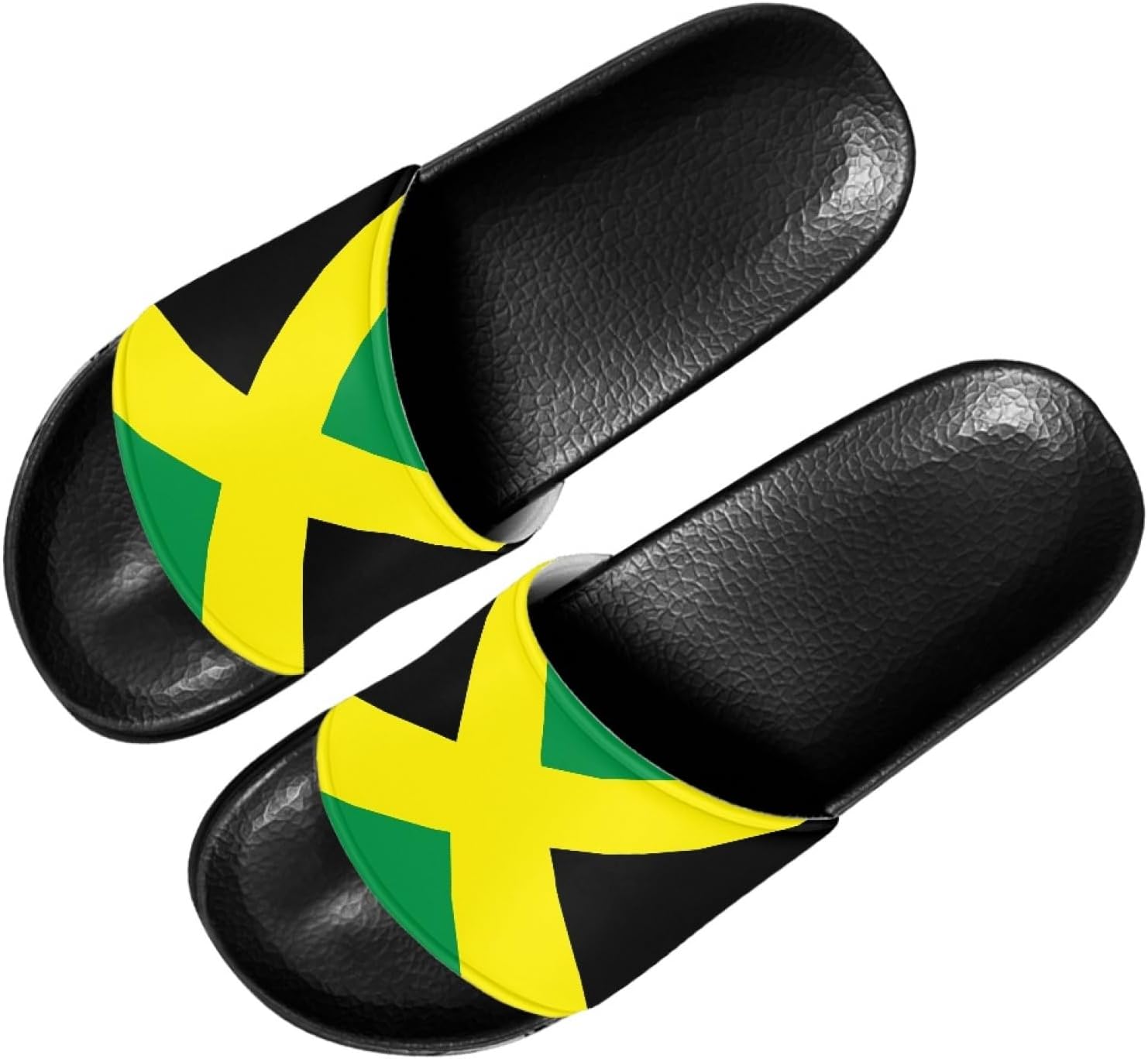 

Мужские и женские слайд-сандалии Forchrinse с ямайским флагом, для дома и улицы, легкие мягкие шлепанцы для душа, Jamaican Flag