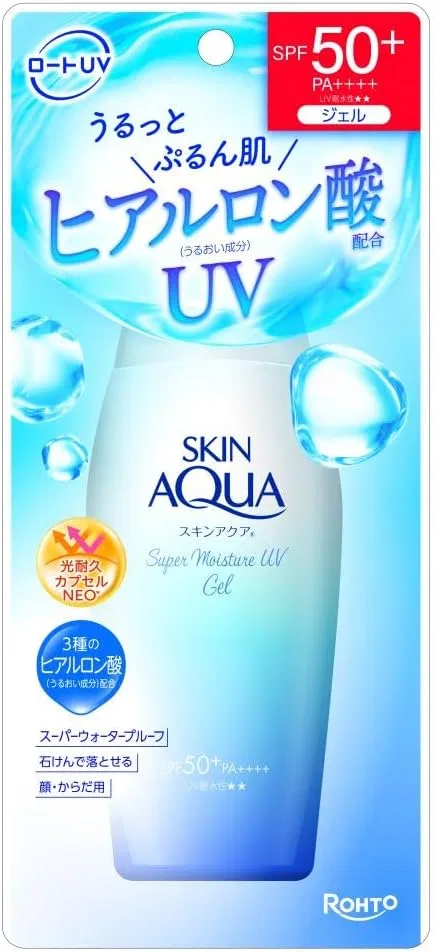 Набор солнцезащитных средств Skin Aqua: гель SPF50+ PA+++ 110 г и эссенция SPF50+ PA++++ 80 г — фото 2