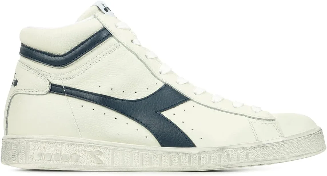 Кроссовки Diadora Unisex Game L High Waxed High Trainers, белый/синий — фото 2