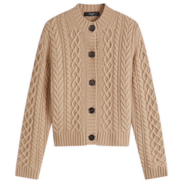 

Вязаный кардиган Weekend By Max Mara, коричневый