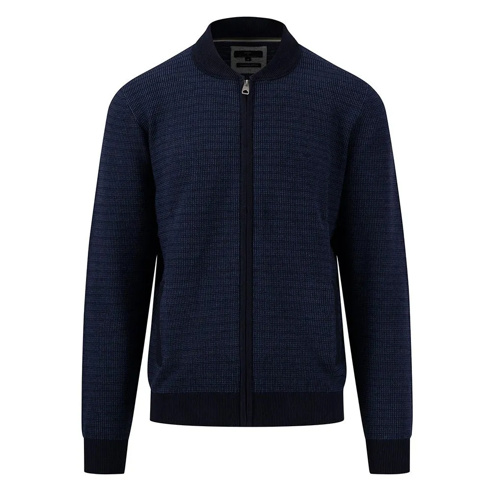 

Свитер Fynch Hatton 1312679 full zip, синий