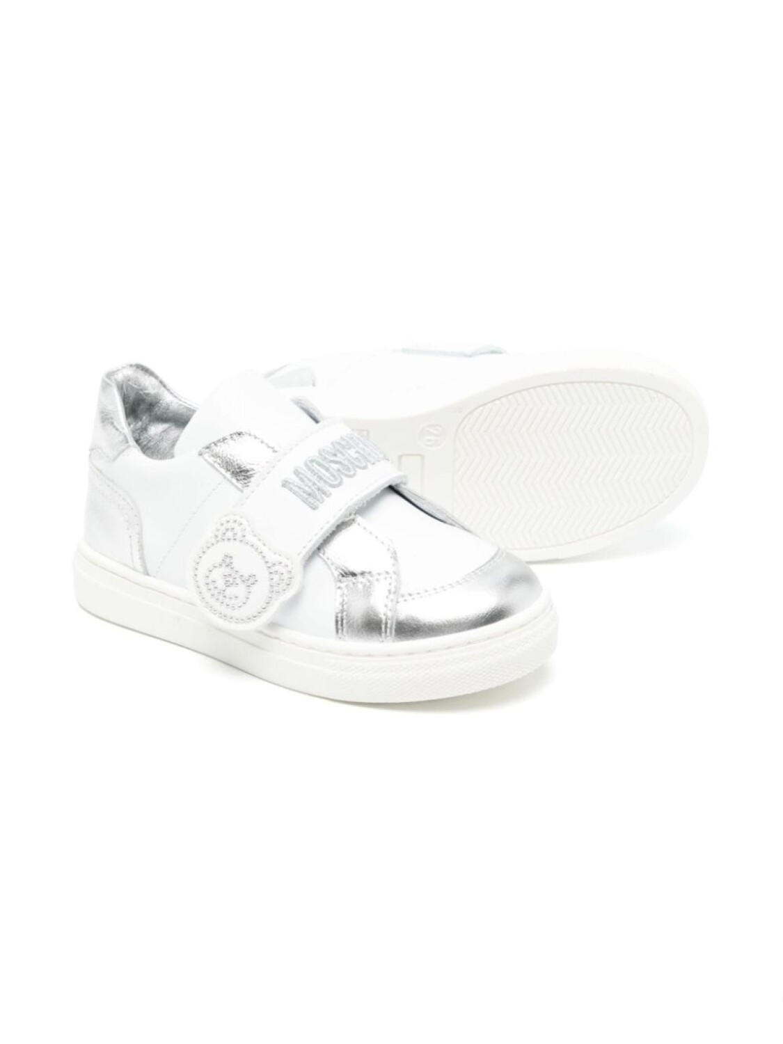 

Moschino Kids кроссовки Teddy Bear со вставками, белый