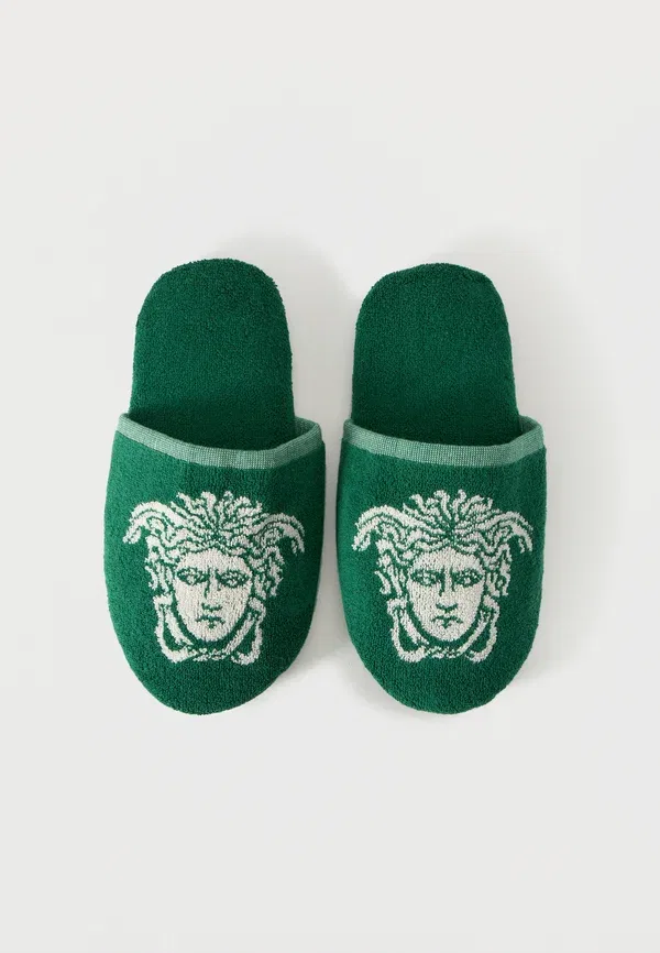 Тапочки для ванны Medusa Slippers Versace, зелёный/белый — фото 4