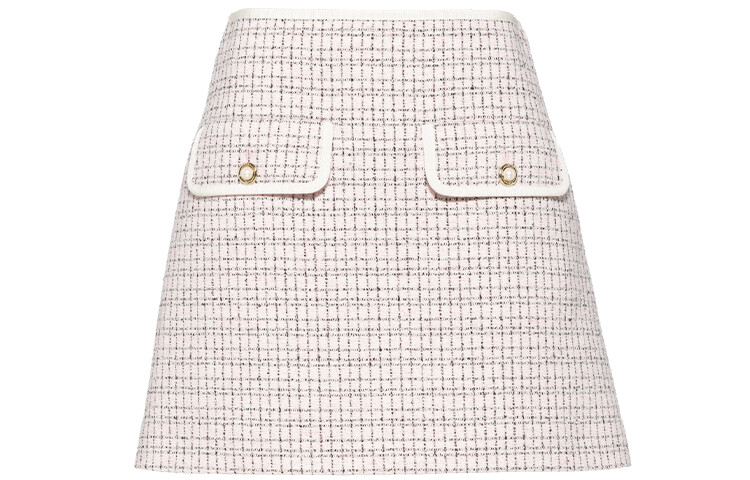 

Юбка повседневная женская снежно-розовая Miu Miu