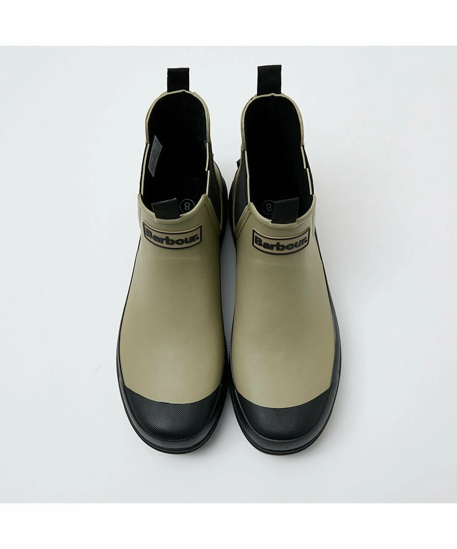 Дождевые сапоги BARBOUR Nimbus Side Gore Short Rain Boots Abahouse Lastword, цвет Ivory — фото 2
