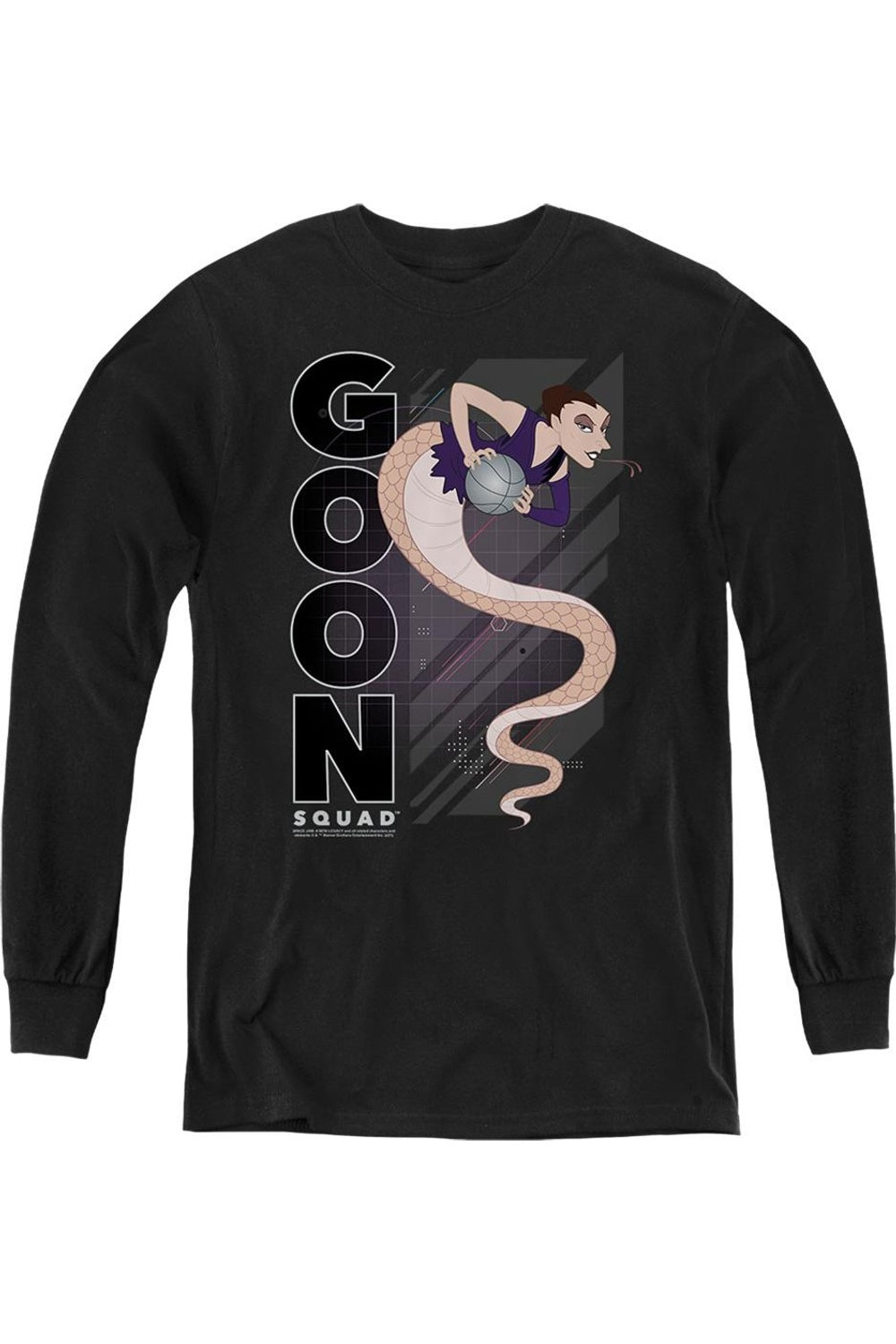 

Молодежная толстовка с длинным рукавом Space Jam 2 White Mamba Gildan